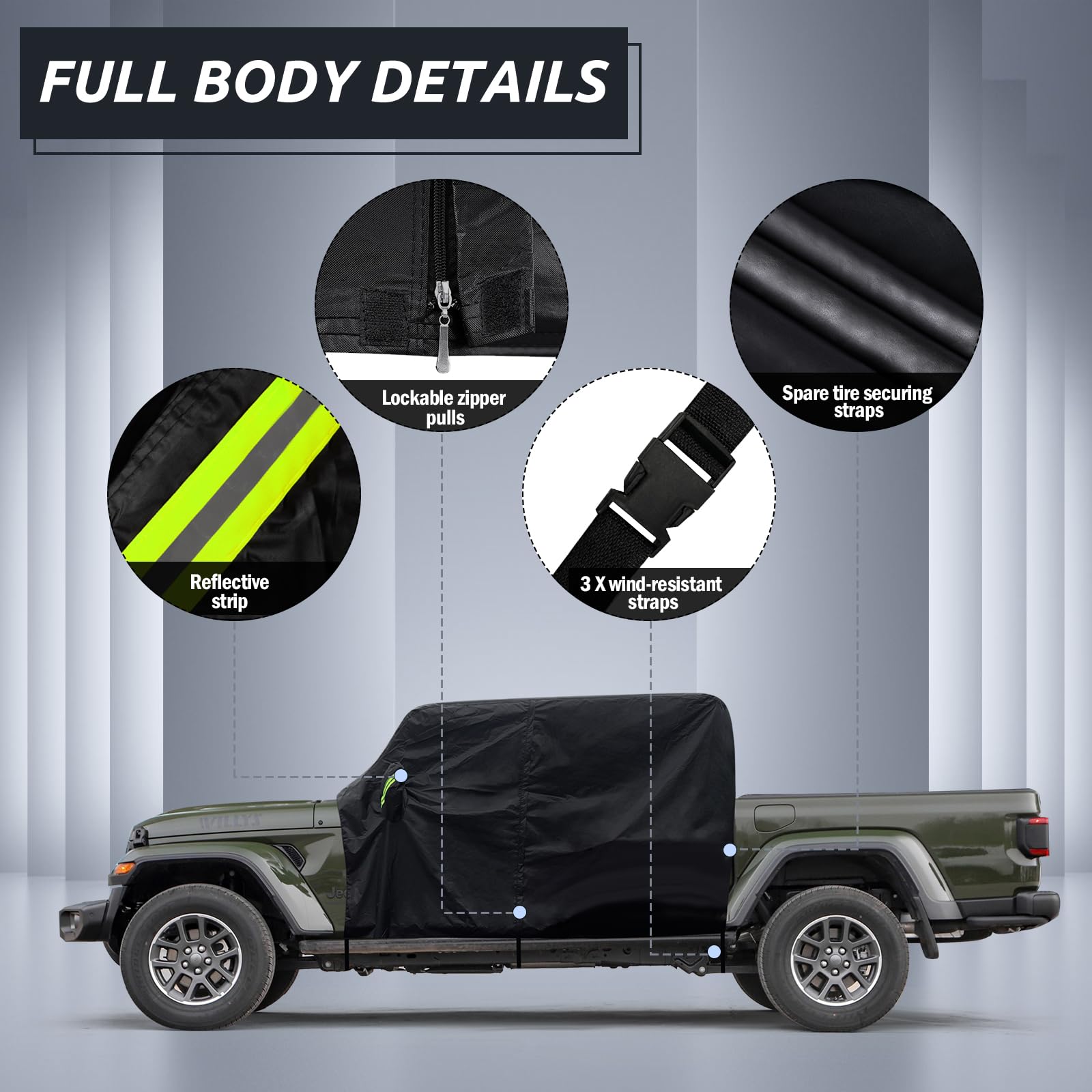 Migaven driver-side zipper detail for quick access without removing cover