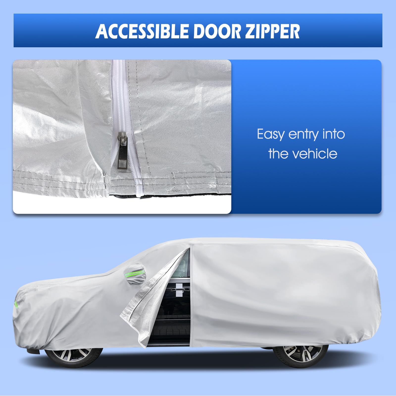 Migaven side profile of covered Suburban illustrating tailored fit and silhouette
