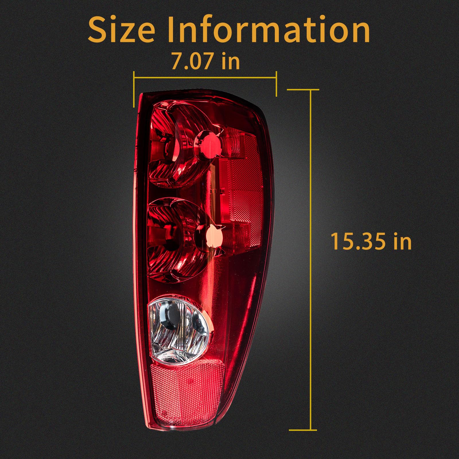 MiKaFex tail light held in hand showing scale and accurate dimensions benefit