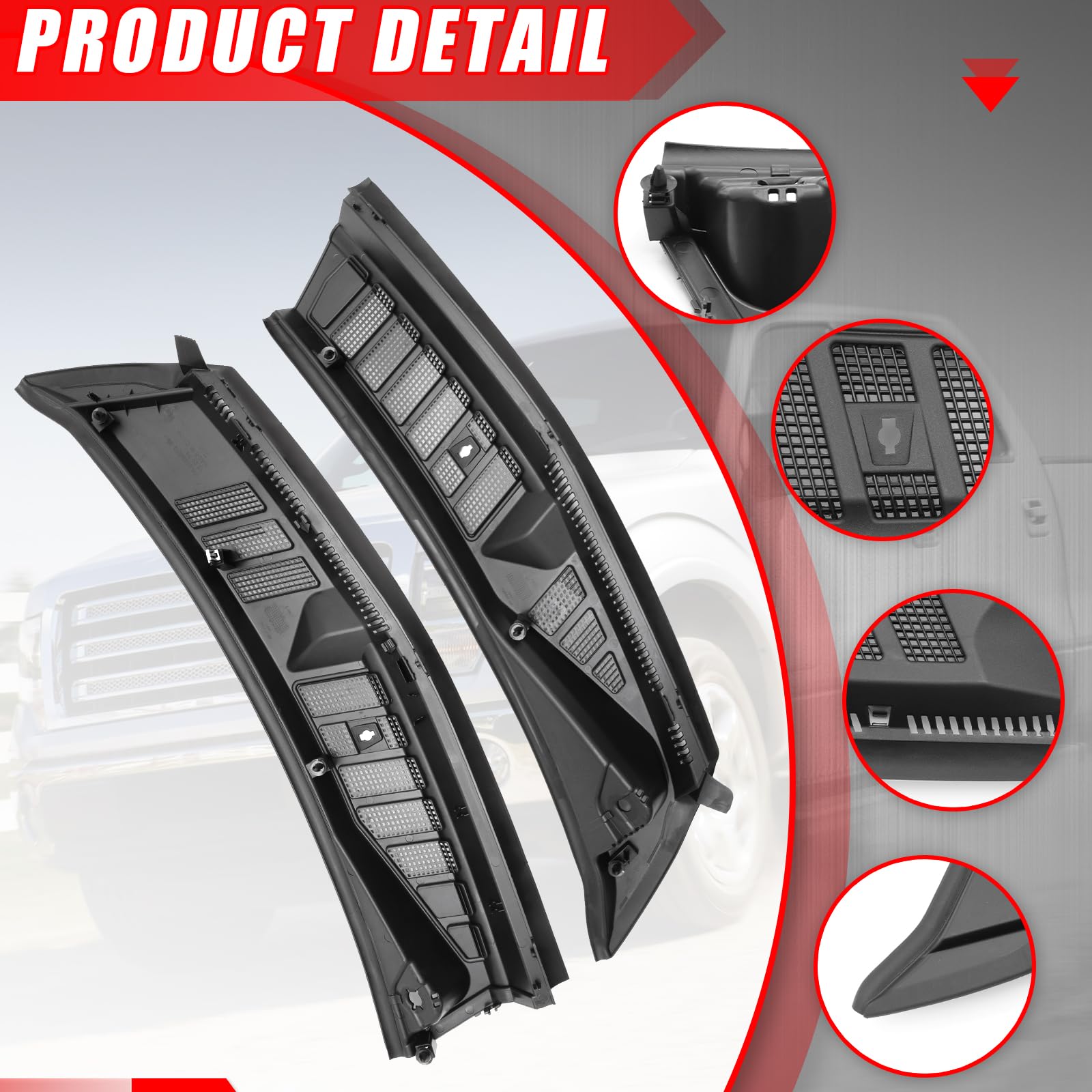 MiKaFex close-up of panel texture and mounting clips for secure attachment