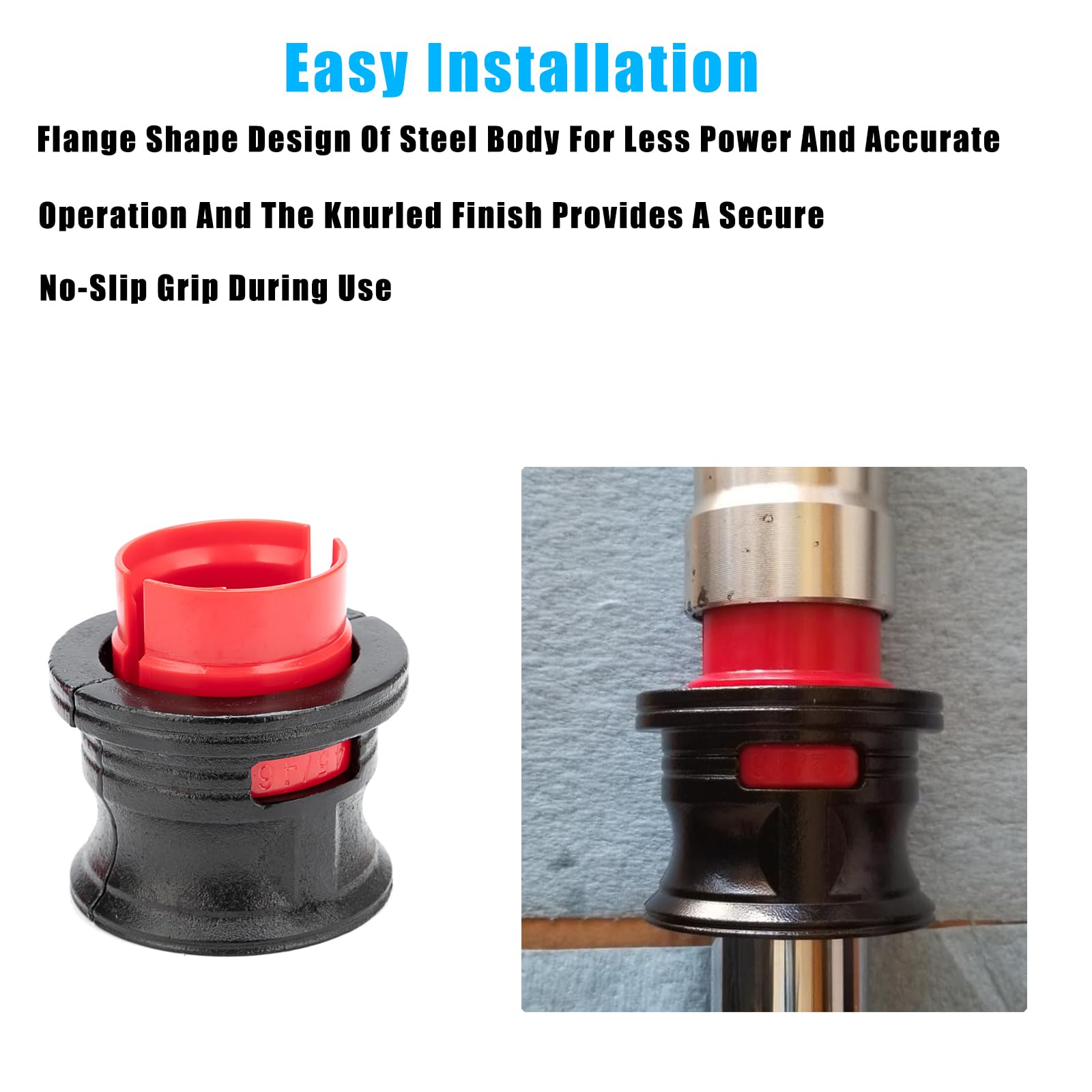 MiKaFex driver plate detail showing flat surface for even seal seating and protection
