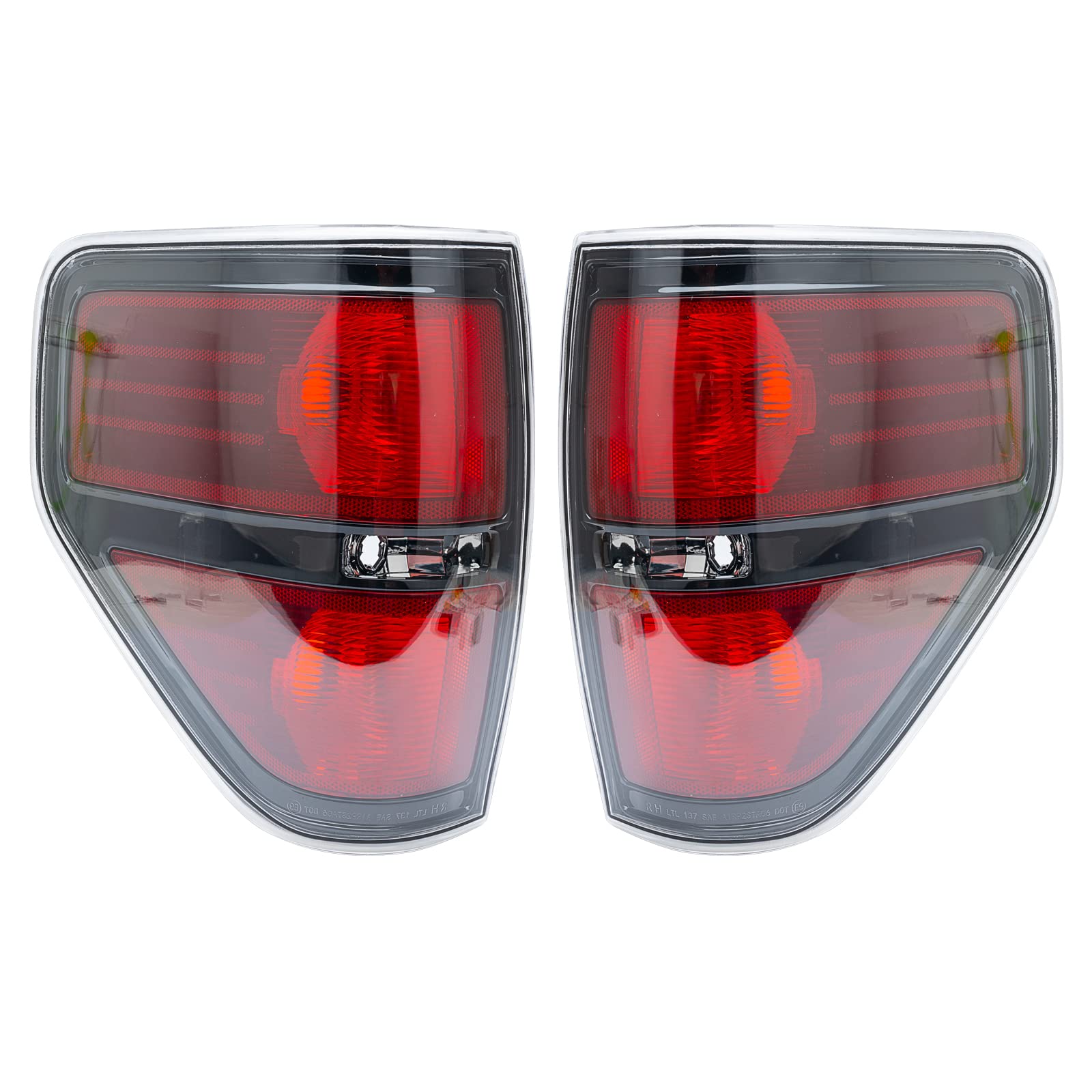 MiKaFex front view taillight showing red and clear lens for OEM look