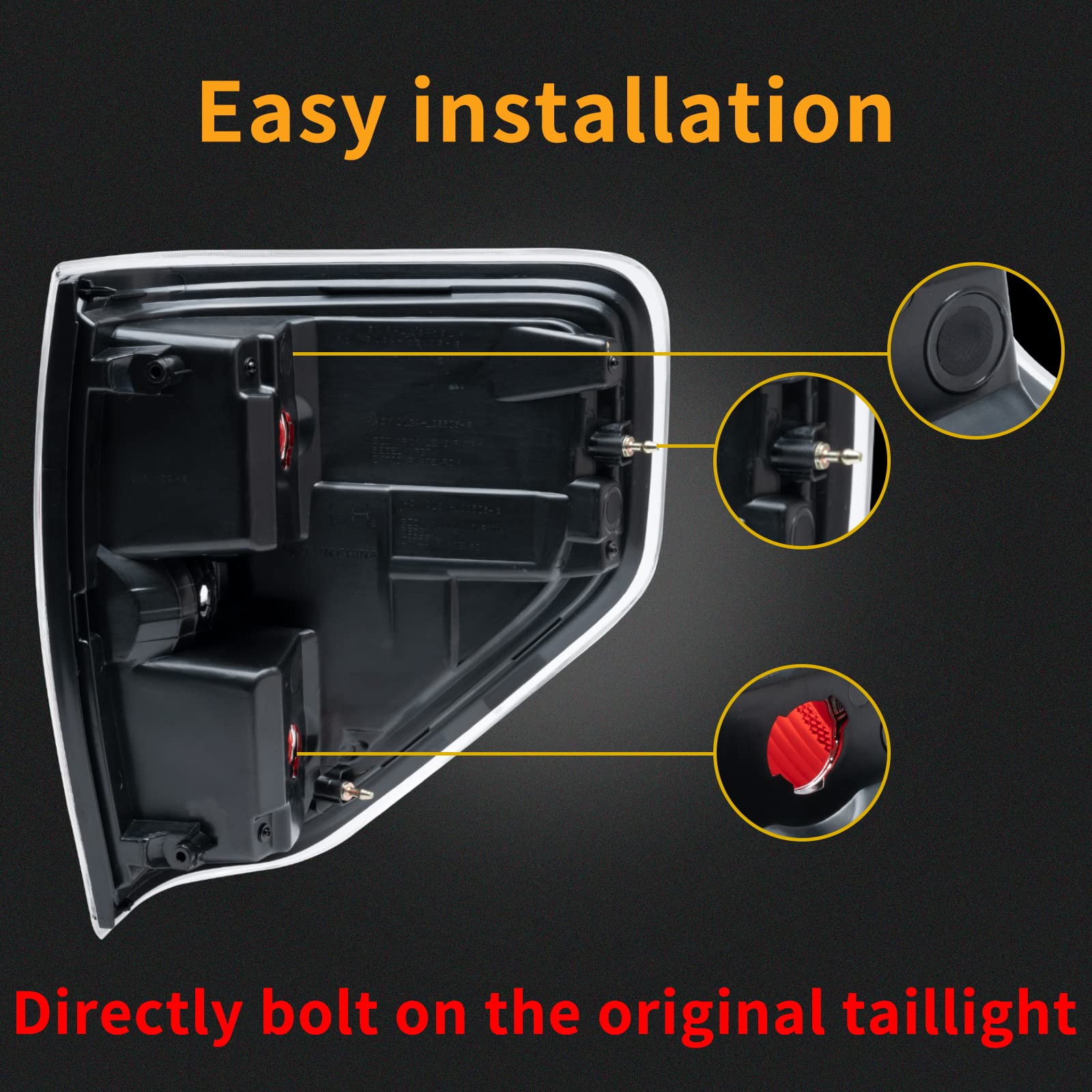 MiKaFex taillight next to ruler showing exact size for correct fit