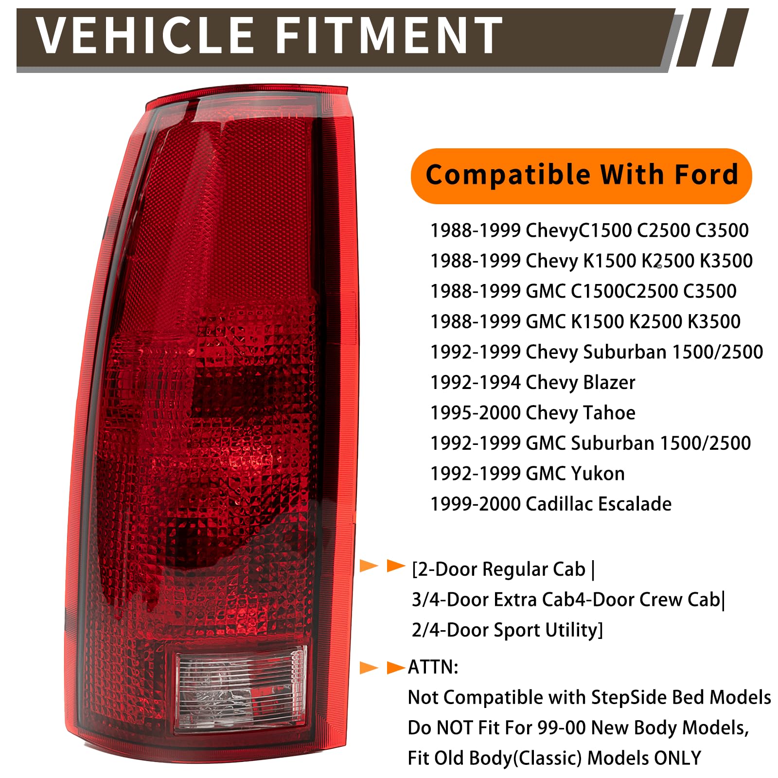 MiKaFex tail light installed on a Chevy C/K truck restoring original rear appearance