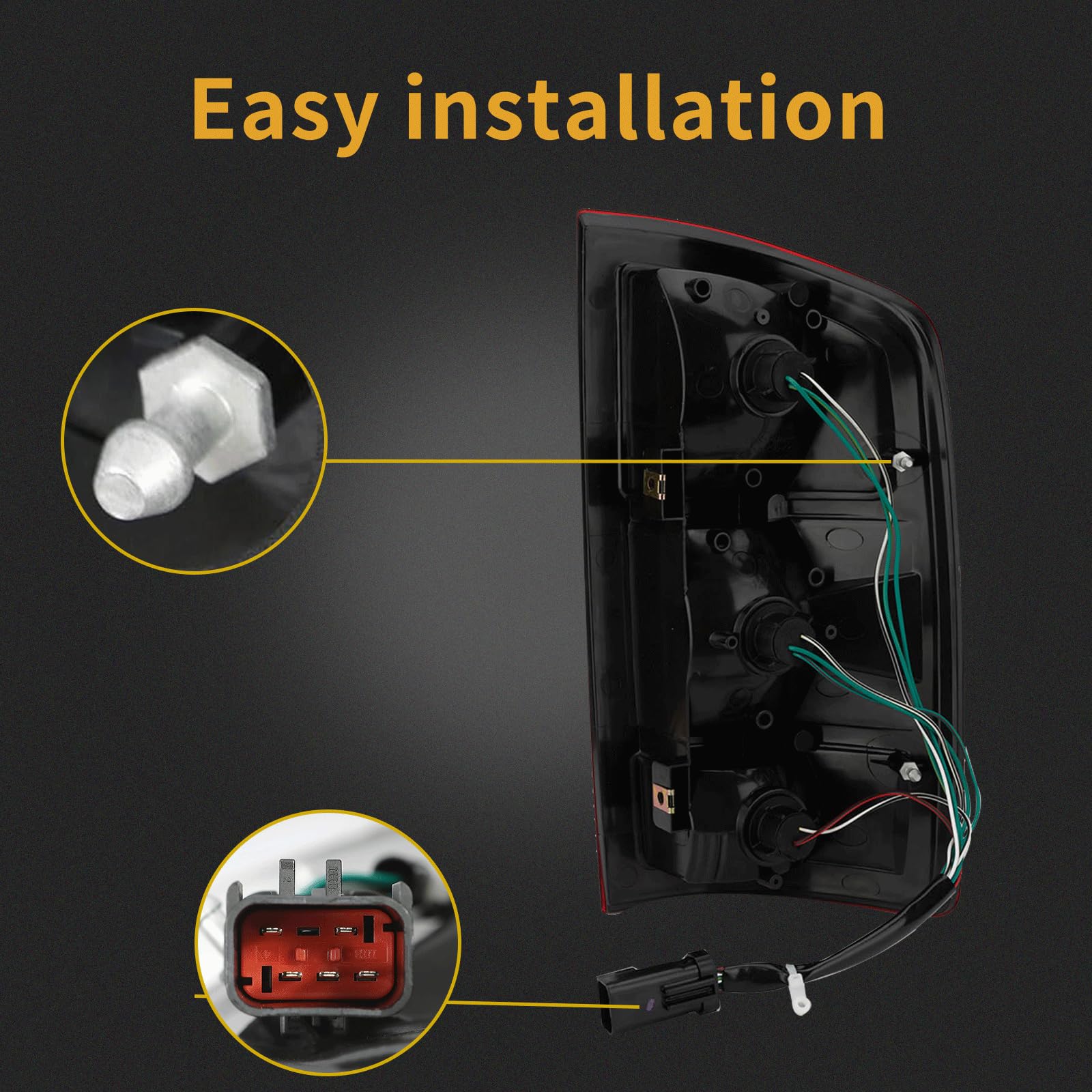 MiKaFex tail light held in hand showing size and mounting points