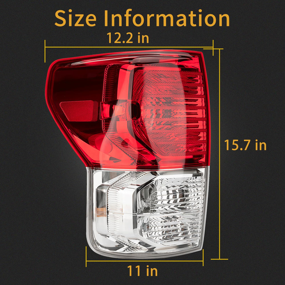 MiKaFex tail light next to hand showing scale and installation ease benefit