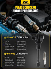MIKKUPPA iridium spark plug tip detail showing durable electrode benefit