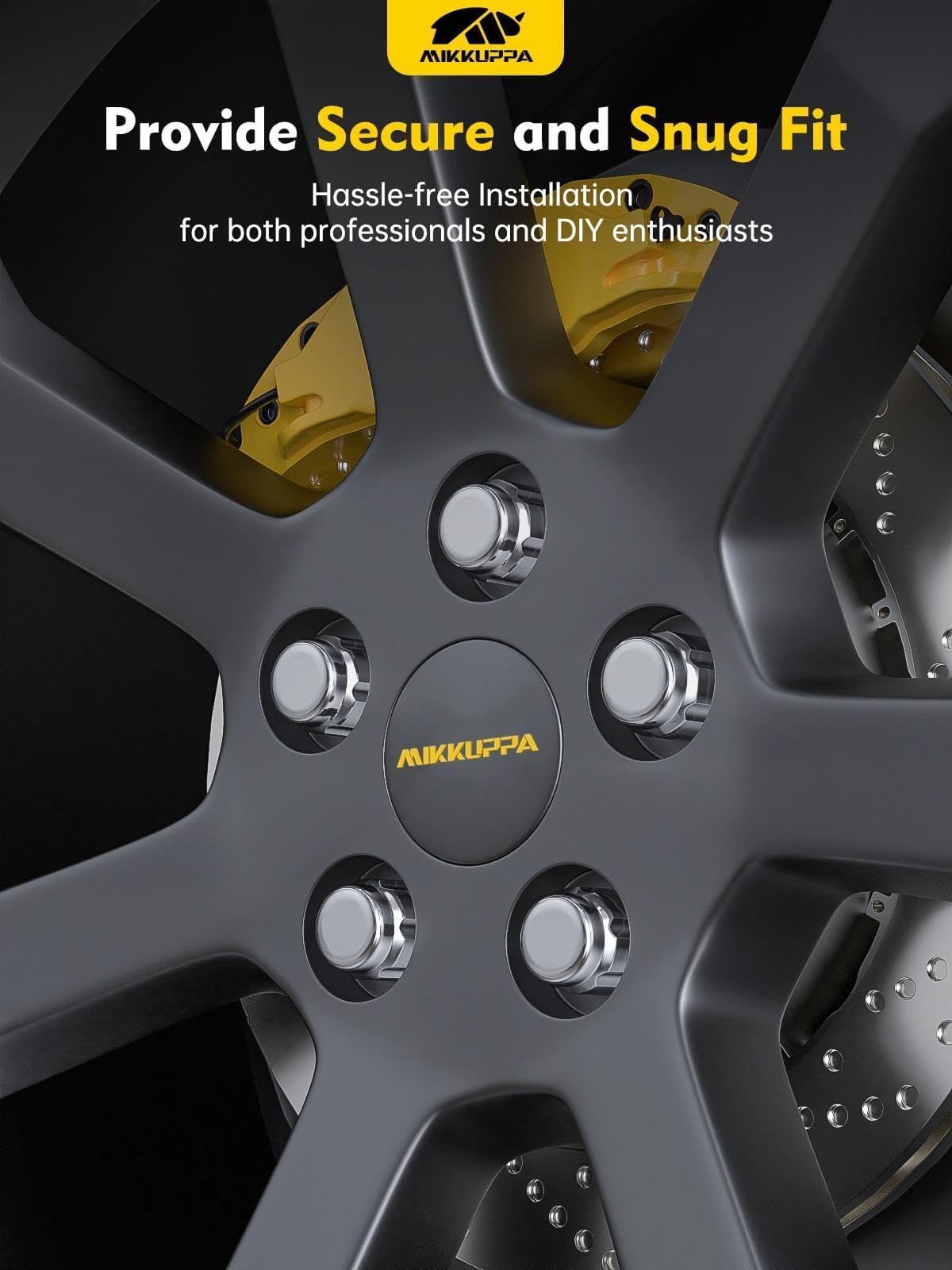 MIKKUPPA chrome finish reflecting light to illustrate corrosion resistance and visual upgrade