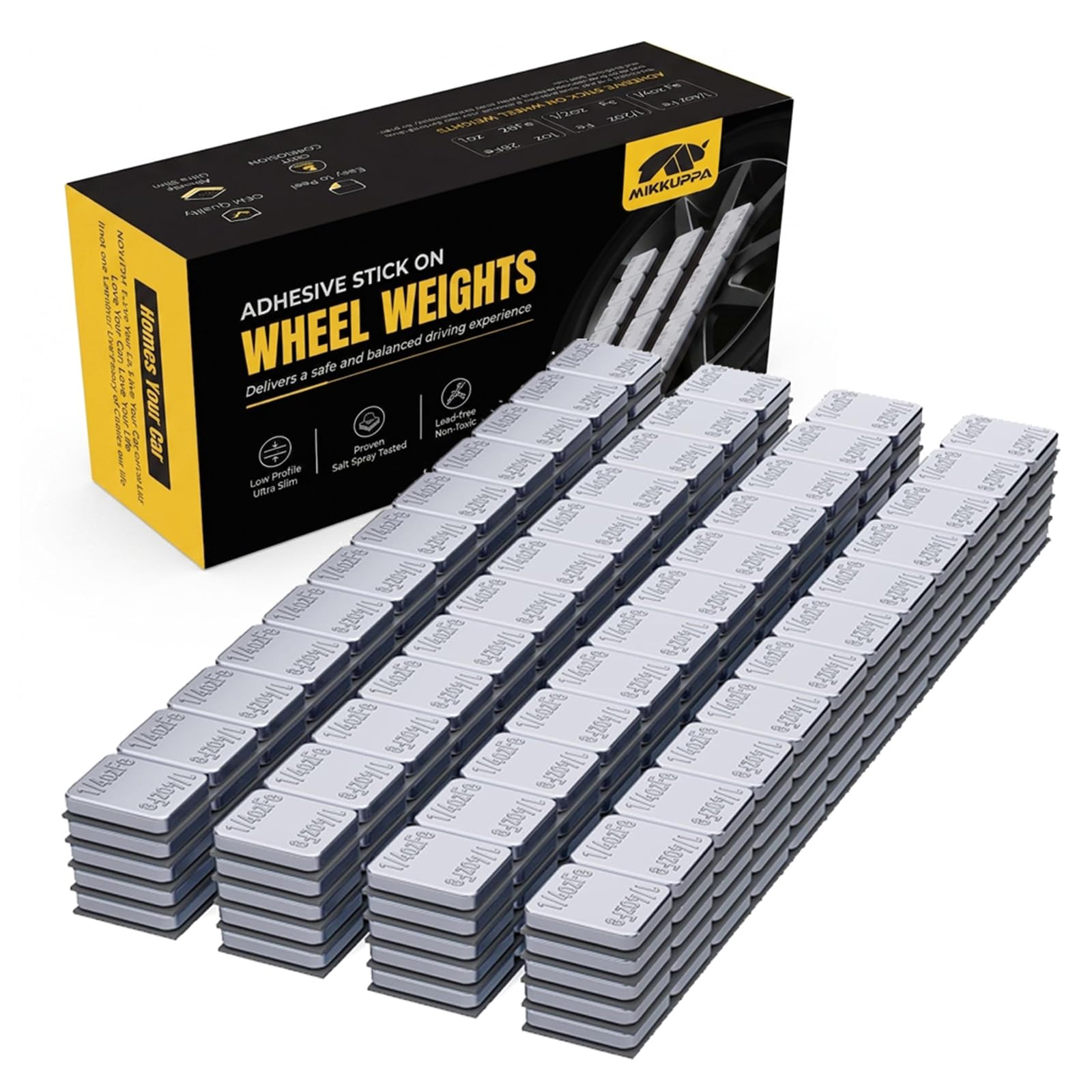 MIKKUPPA chrome front packaging showing box of 240 segments and clear labeling benefit easy storage