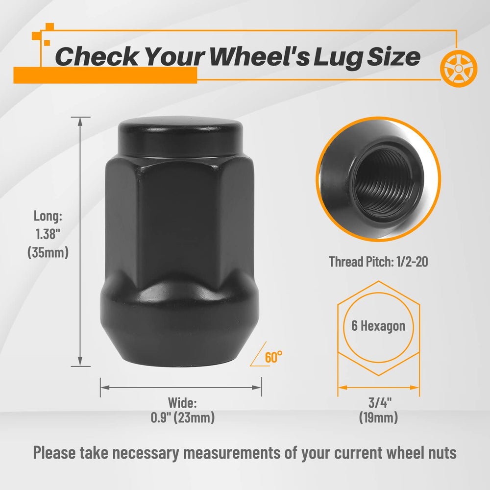 MIKKUPPA close-up of threads and 60-degree conical seat for reliable wheel contact