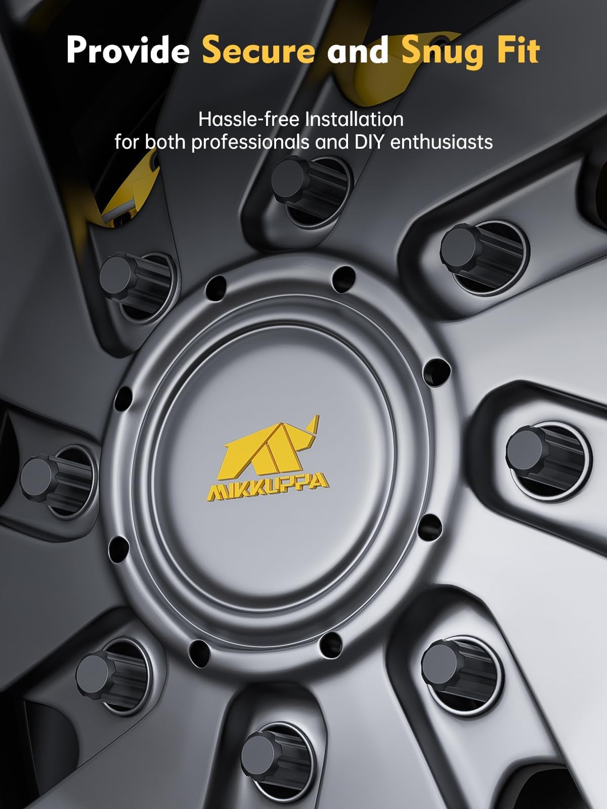 MIKKUPPA closed-end view protecting wheel stud threads from corrosion and damage