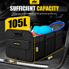 MIKKUPPA folded flat for compact storage and trunk convenience