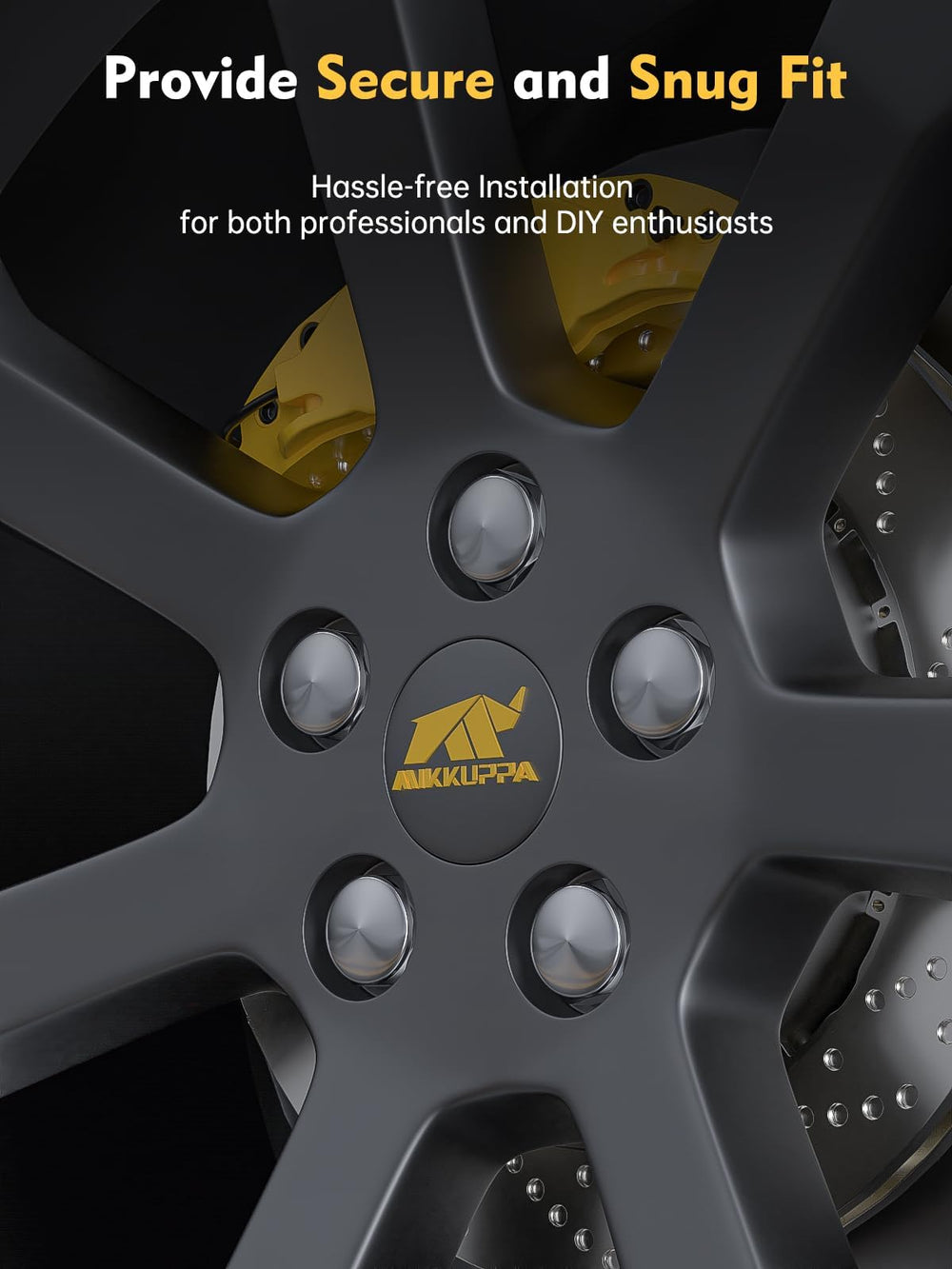 MIKKUPPA installed on Ford wheel showing correct seating and aesthetic match