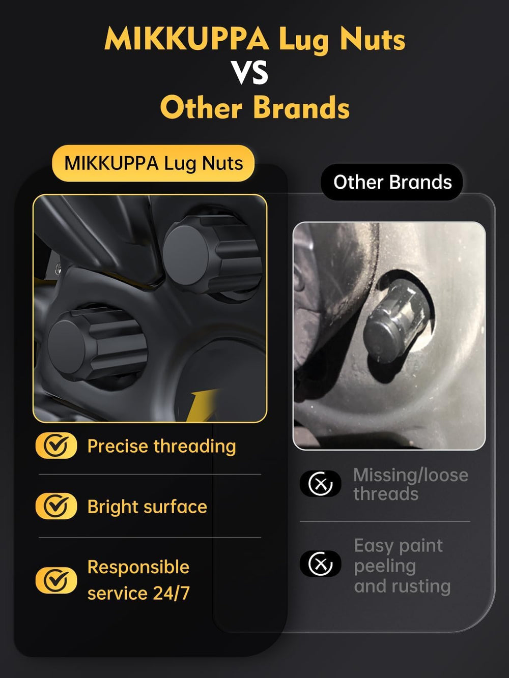 MIKKUPPA on a pickup wheel in a lifestyle shot showing aesthetic upgrade and durability