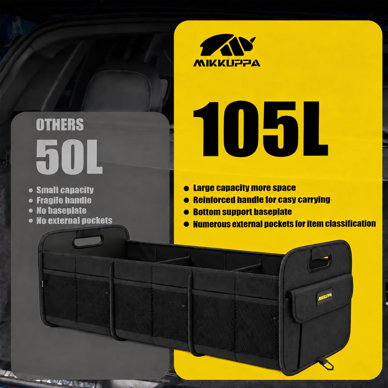 MIKKUPPA used on picnic blanket carrying supplies neatly and securely