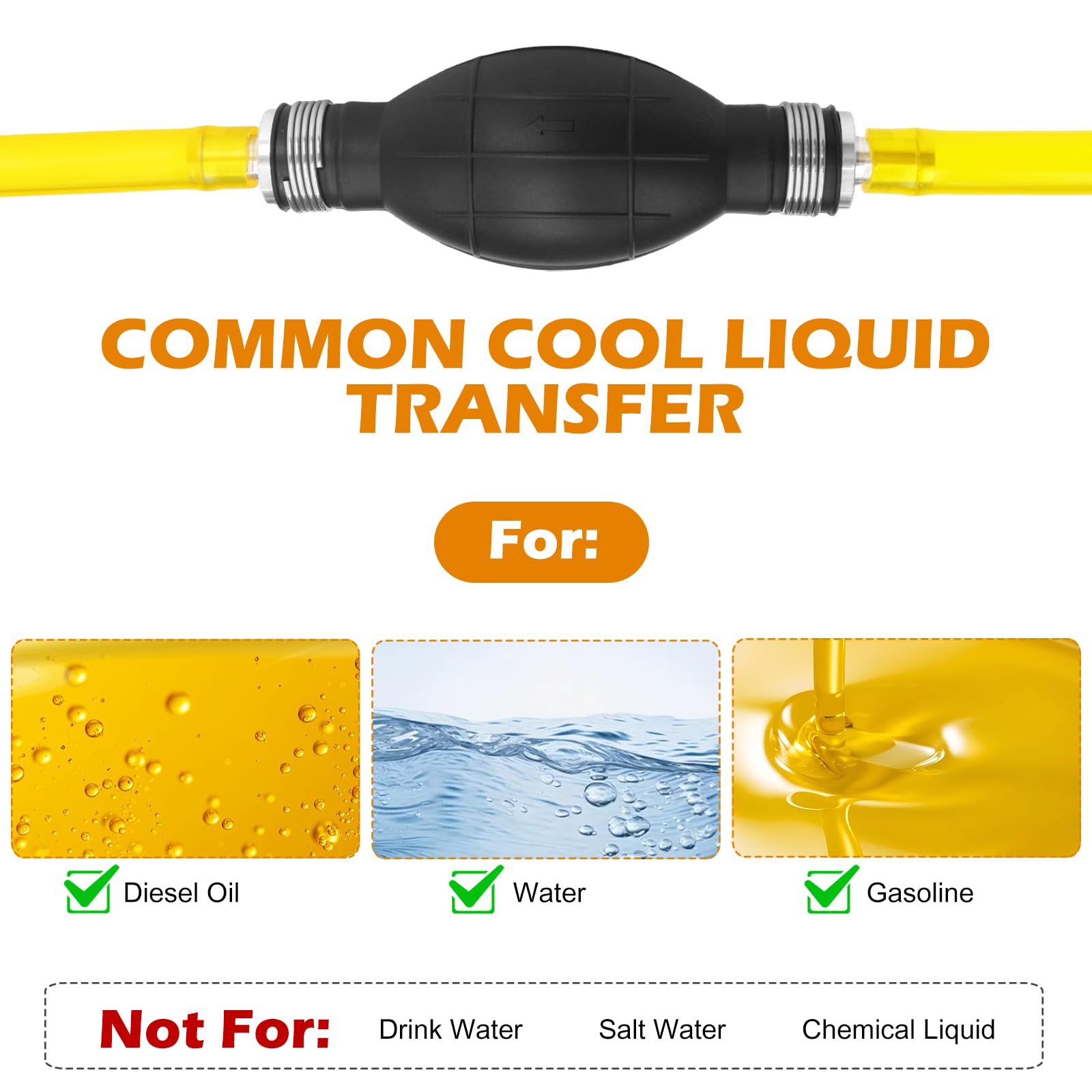 MILADO hose and copper head submerged in a tank for safe submersible use