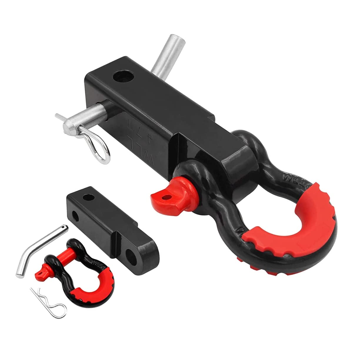 MILINI front view of 2-inch hitch receiver showing robust build and secure fit