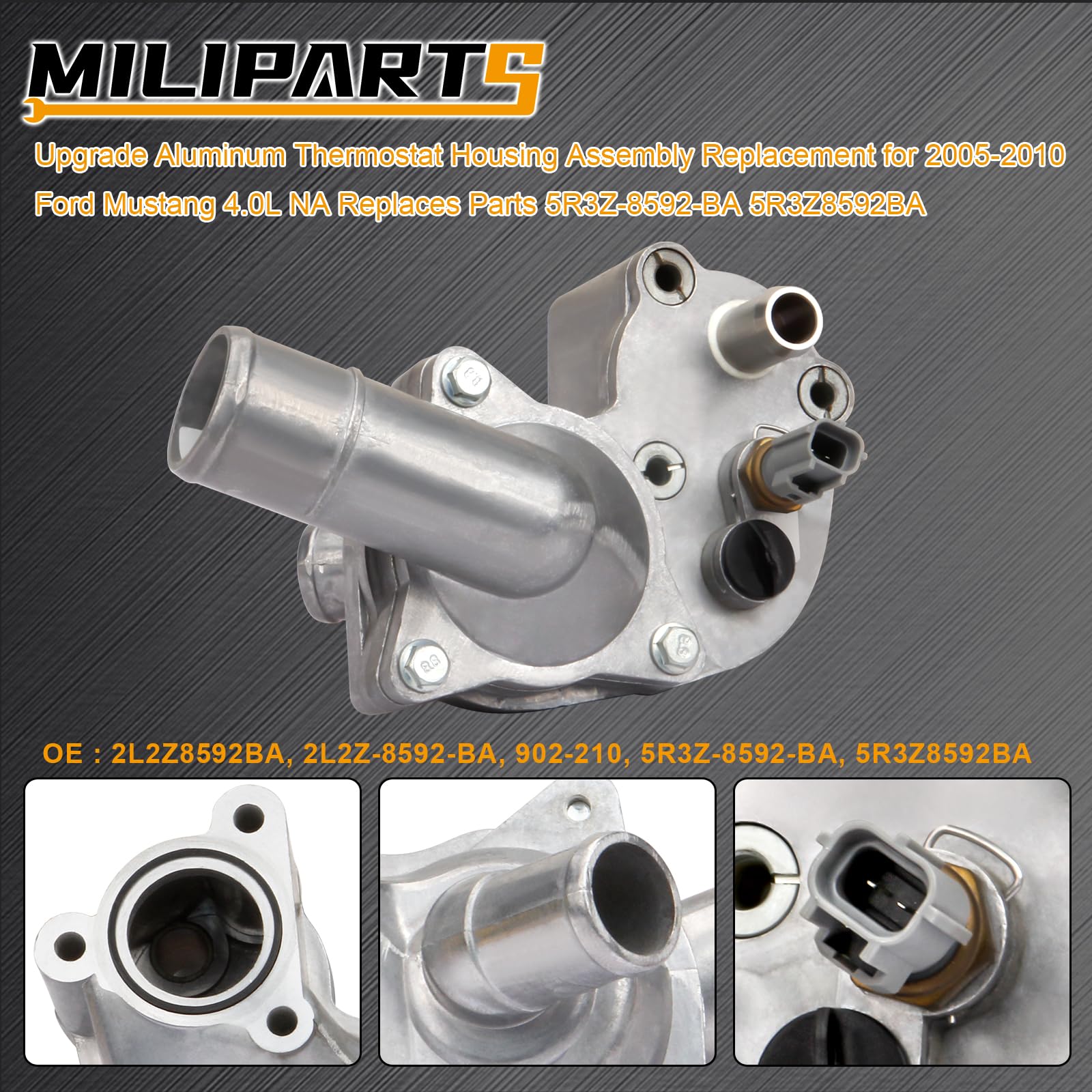 MILIPARTS temperature sensor detail providing accurate engine readings