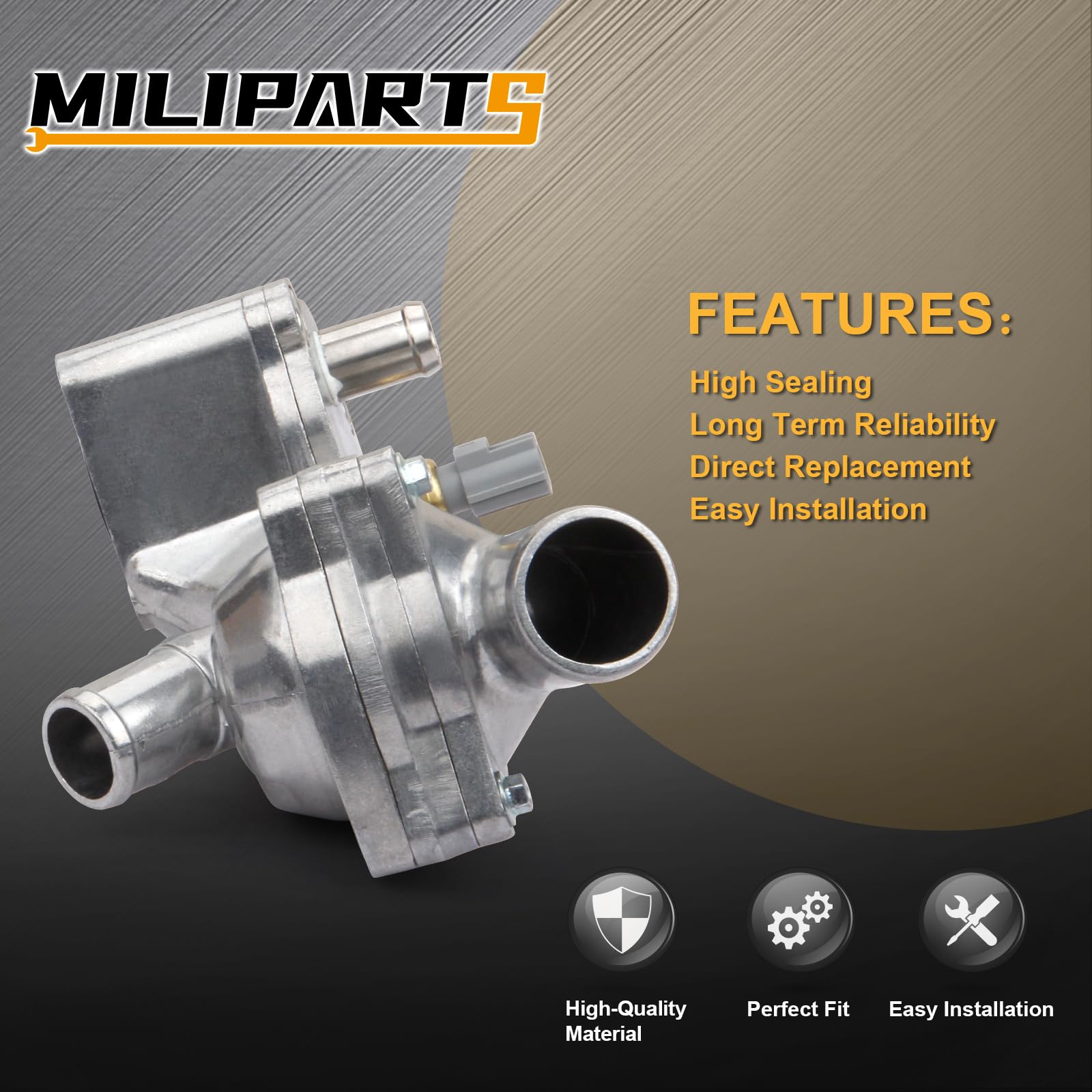 MILIPARTS housing installed on engine demonstrating direct-fit ease