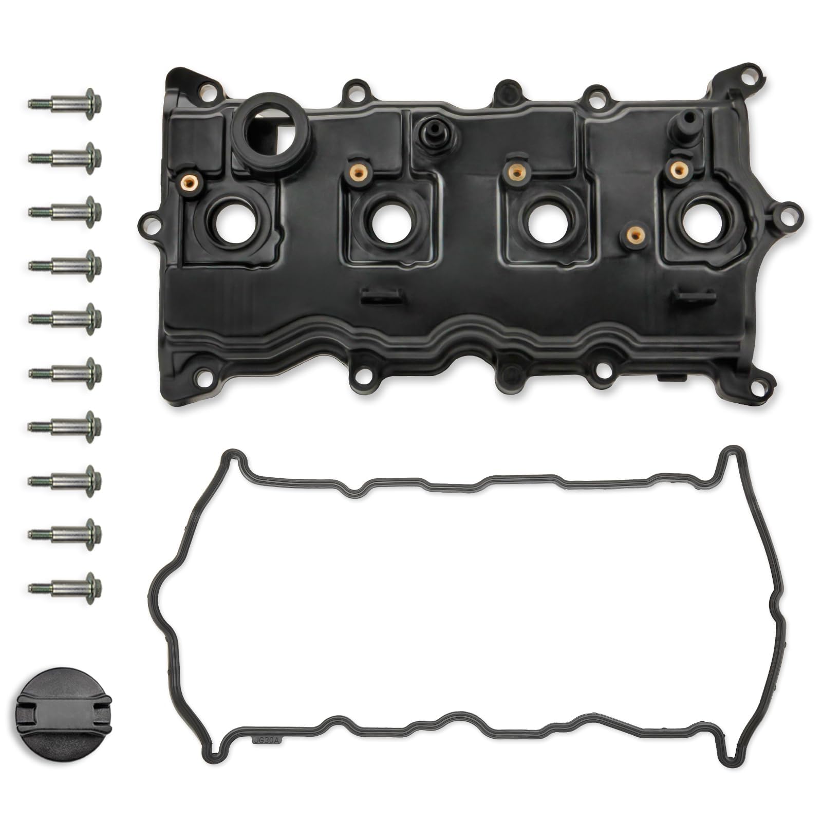 MILIPARTS valve cover front view showing smooth finish for reliable sealing
