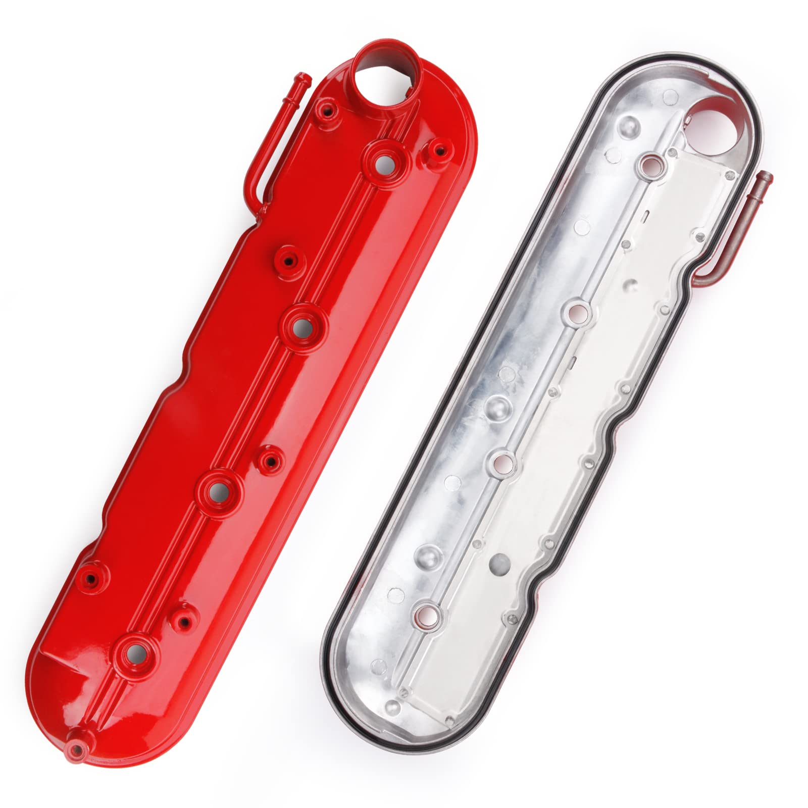 MILIPARTS valve cover label and reference numbers close-up ensuring correct part matching benefit