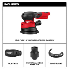 Milwaukee M18 FUEL sandpaper pad close-up showing hook-and-loop retention