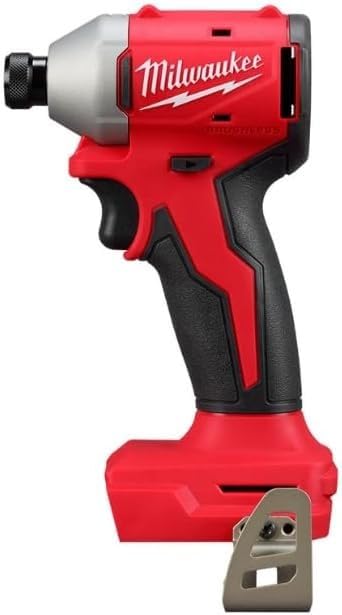Milwaukee M18TRADE front view showing compact body and ergonomic grip for tight access