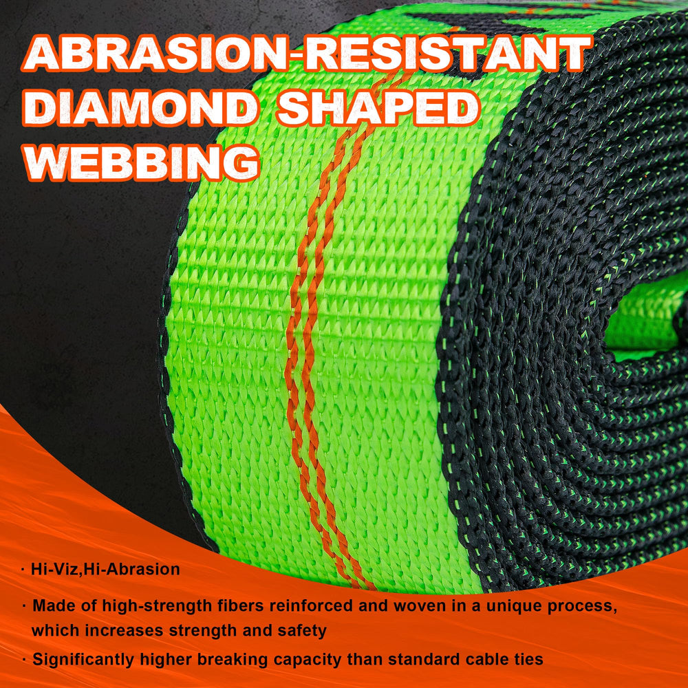 Mimanchi close-up of polyester webbing texture, weather resistant and strong