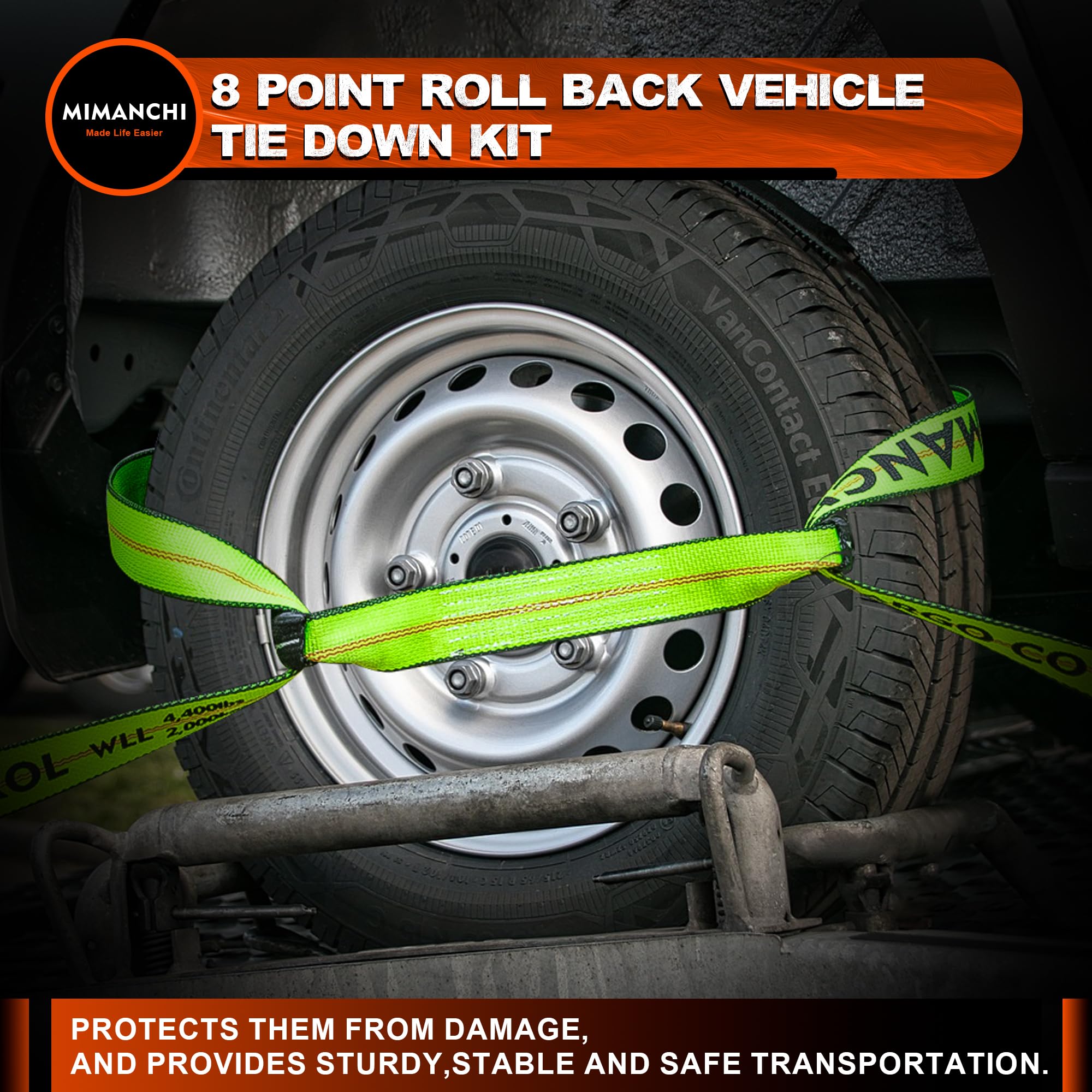 Mimanchi tow truck in action with kit, professional-grade secure hauling