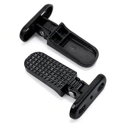 Minho foot peg close-up texture showing metal finish and grip benefit