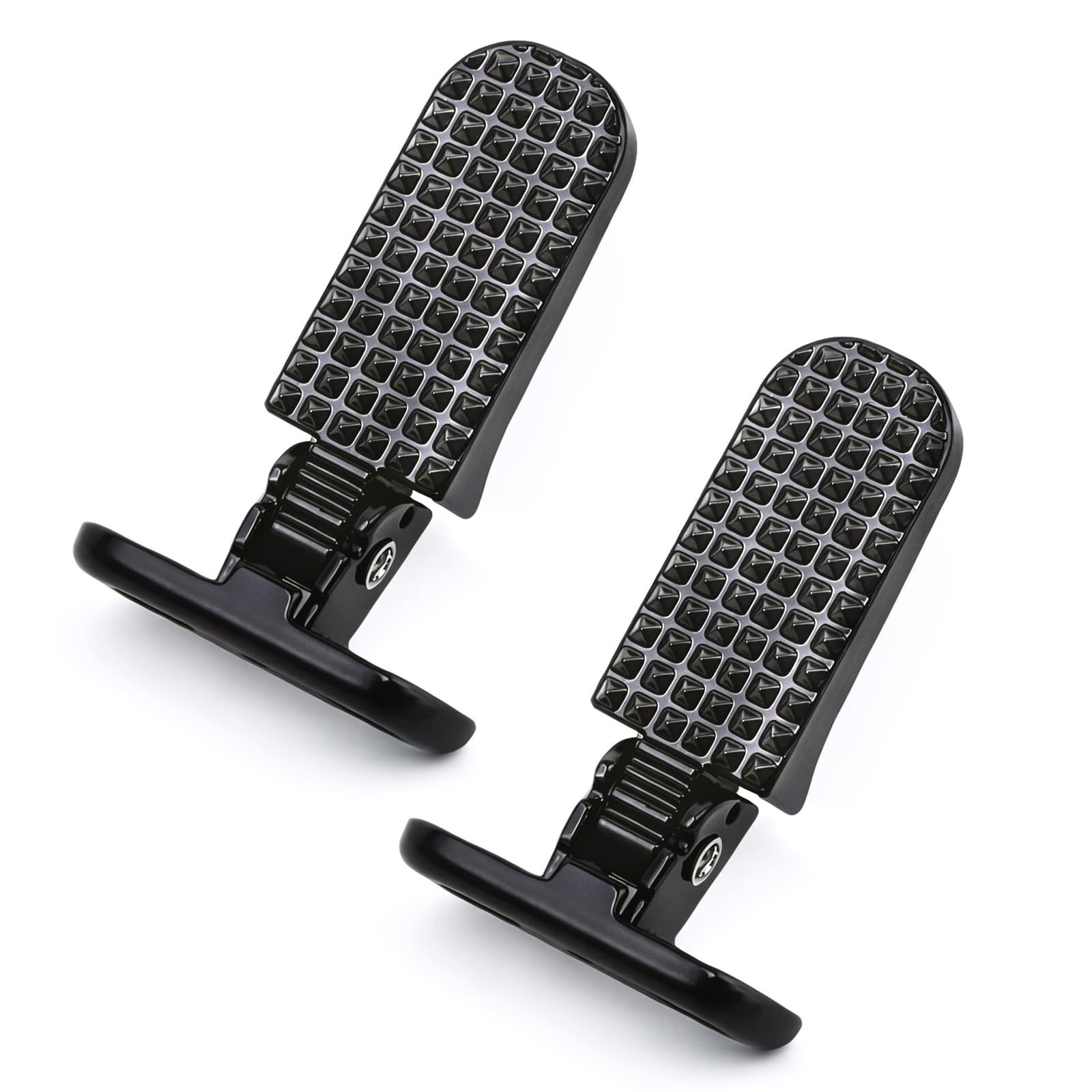 Minho foot peg front view showing shape and sturdy build benefit