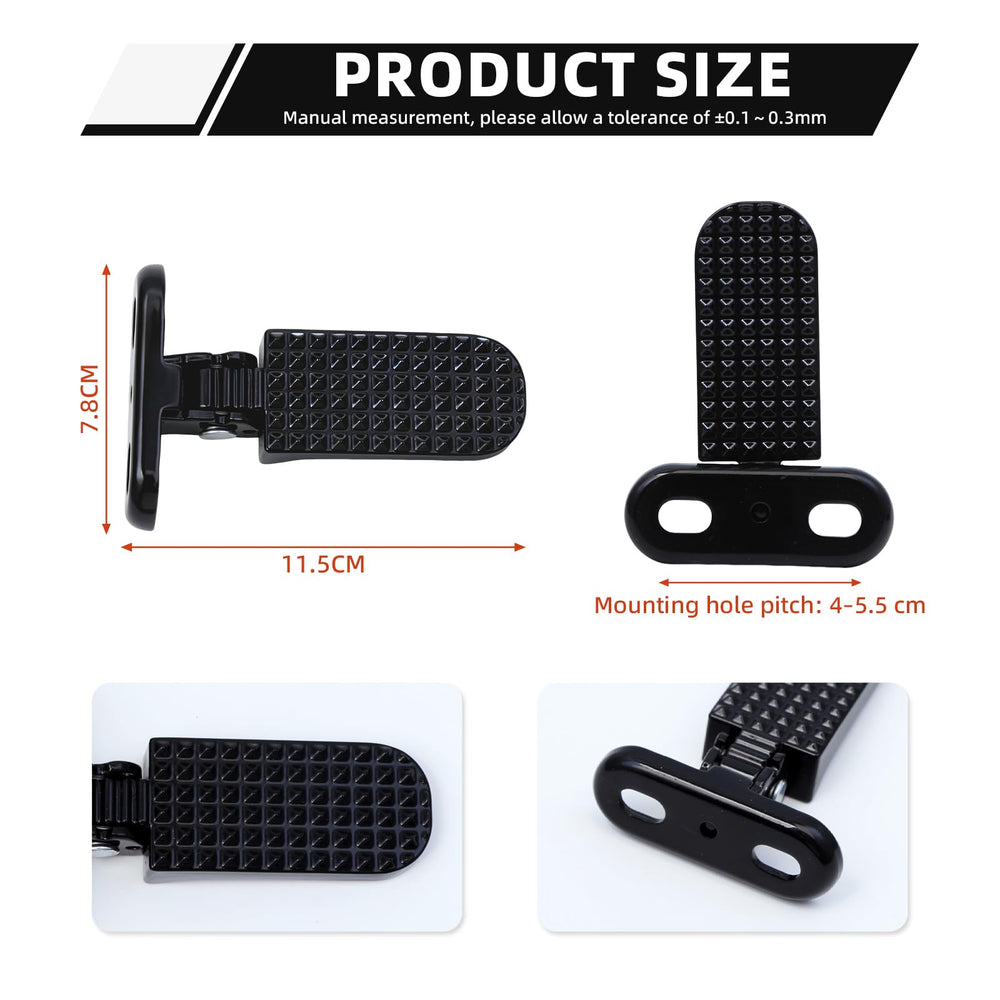 Minho foot peg side profile highlighting slim durable silhouette benefit