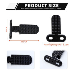 Minho foot peg side profile highlighting slim durable silhouette benefit