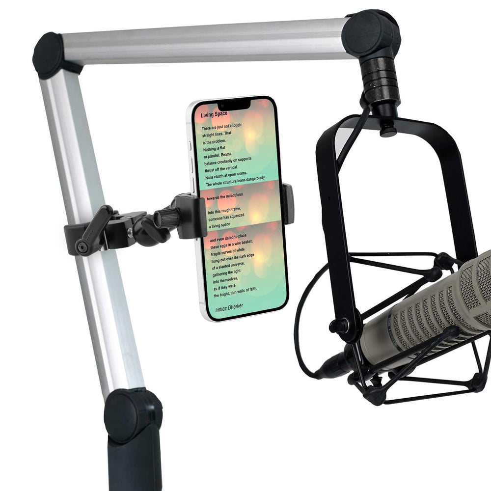 Mippko attached to a baby stroller frame for hands-free phone use