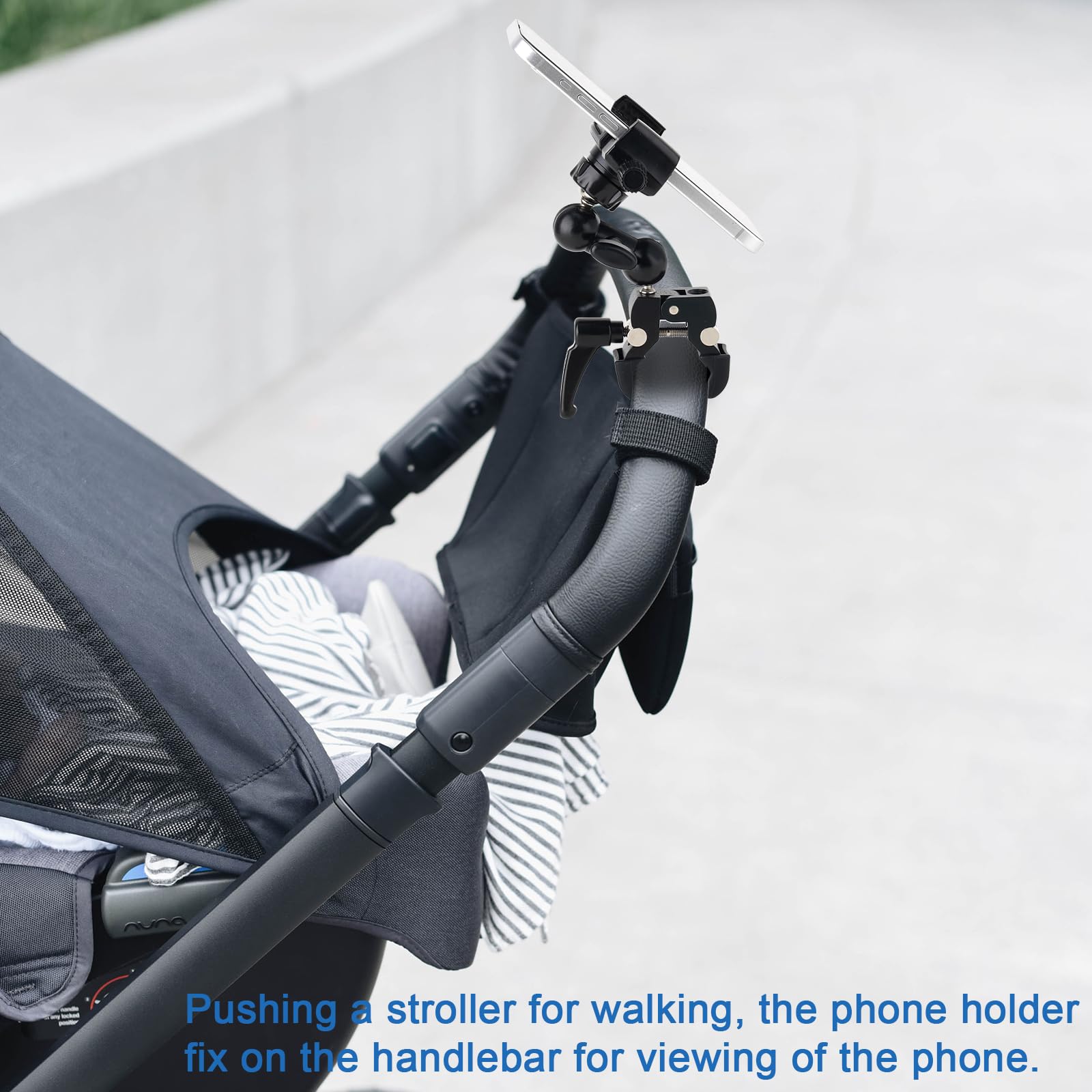 Mippko phone cradle top view demonstrating 360-degree rotation benefit