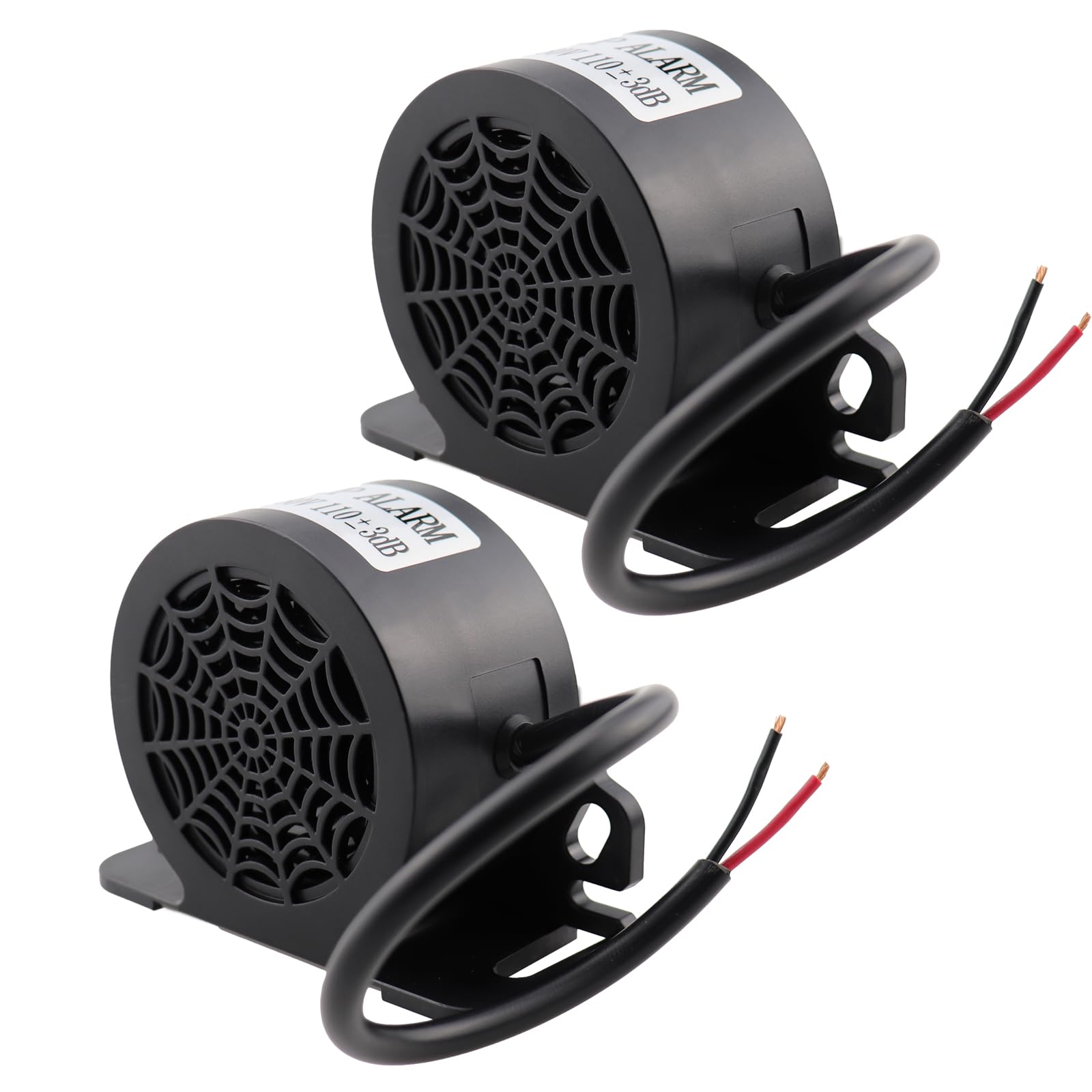 MIRKOO front view of backup alarm shows compact durable housing and clear warning benefit