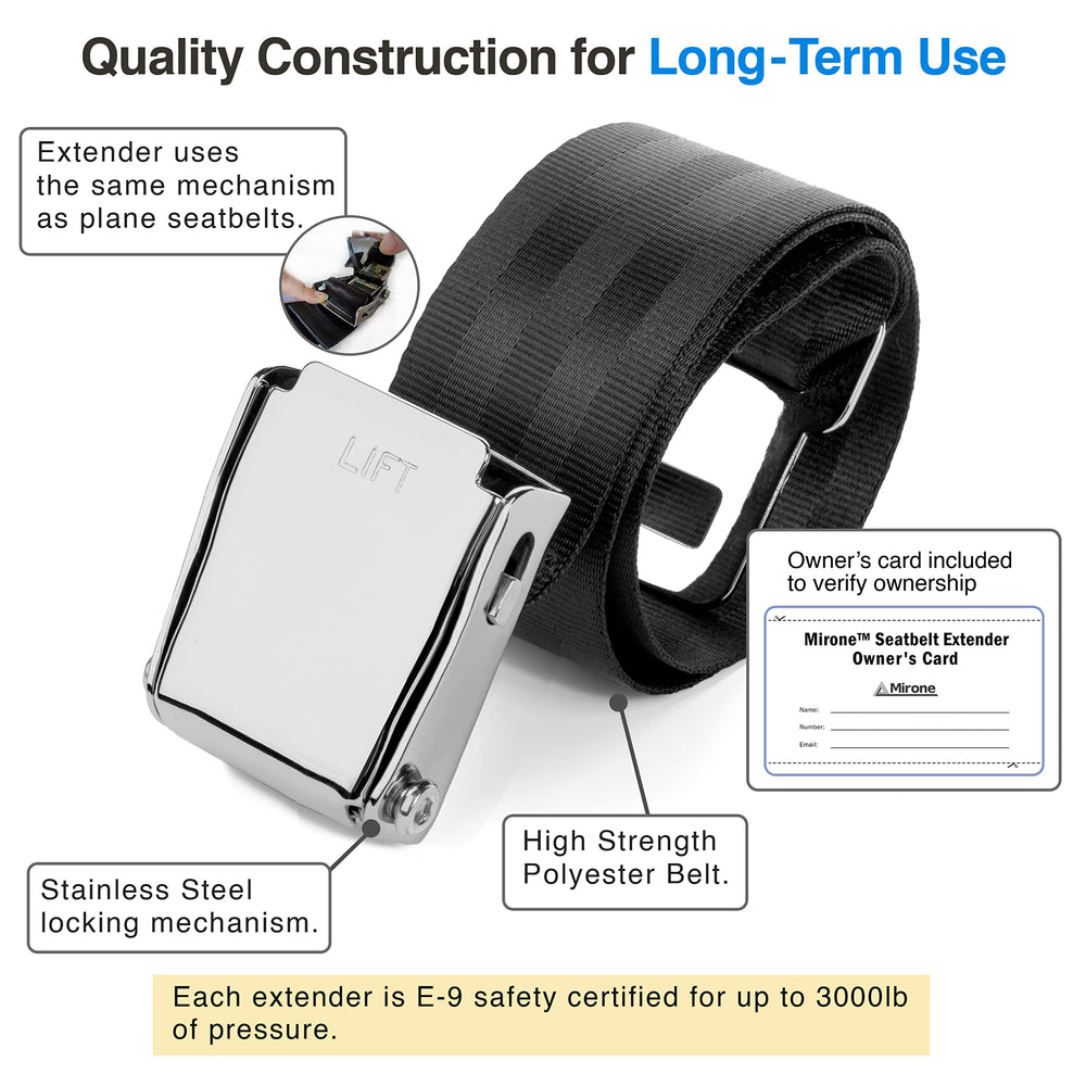 Mirone stainless-steel buckle closeup demonstrating reliable locking strength