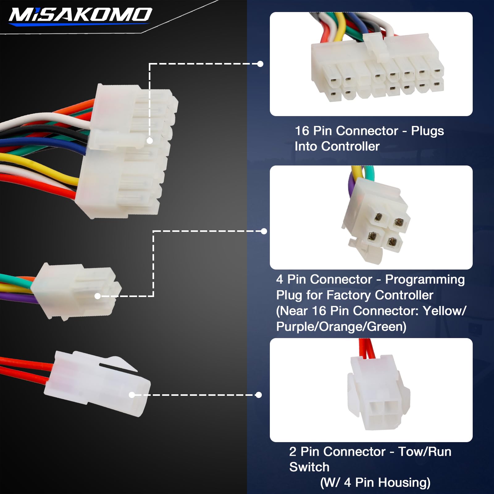 Misakomo routed harness under hood showing neat layout and secure mounting