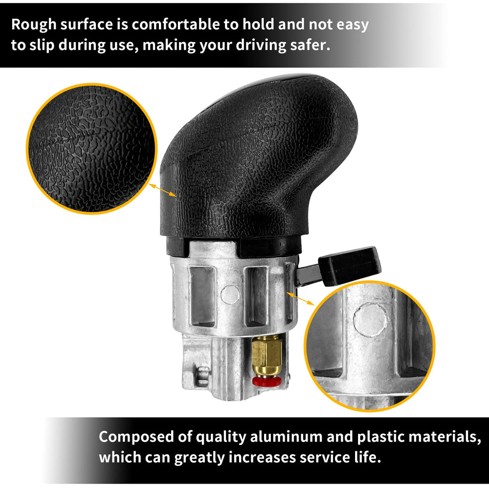 Misakomo installed on shifter demonstrating easy replacement and seal benefit