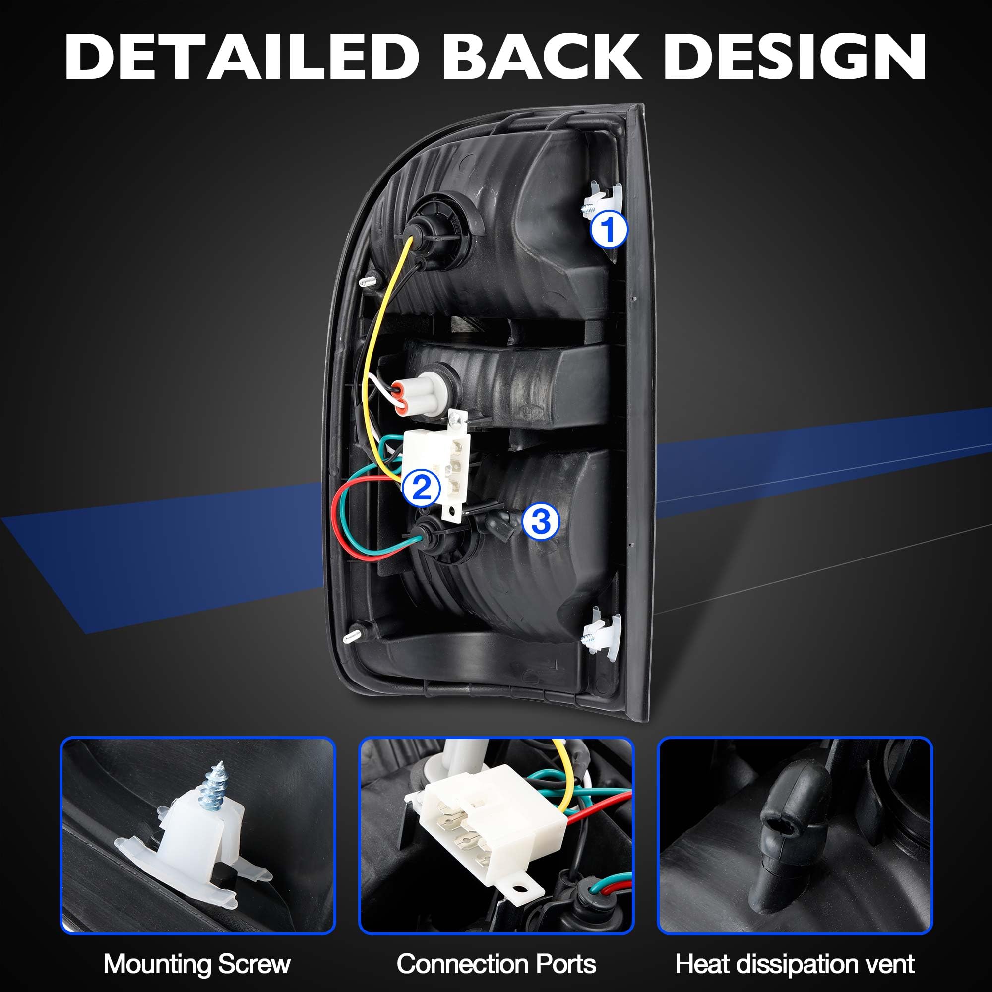 Misakomo tail light installed on Toyota Tacoma showing factory alignment benefit
