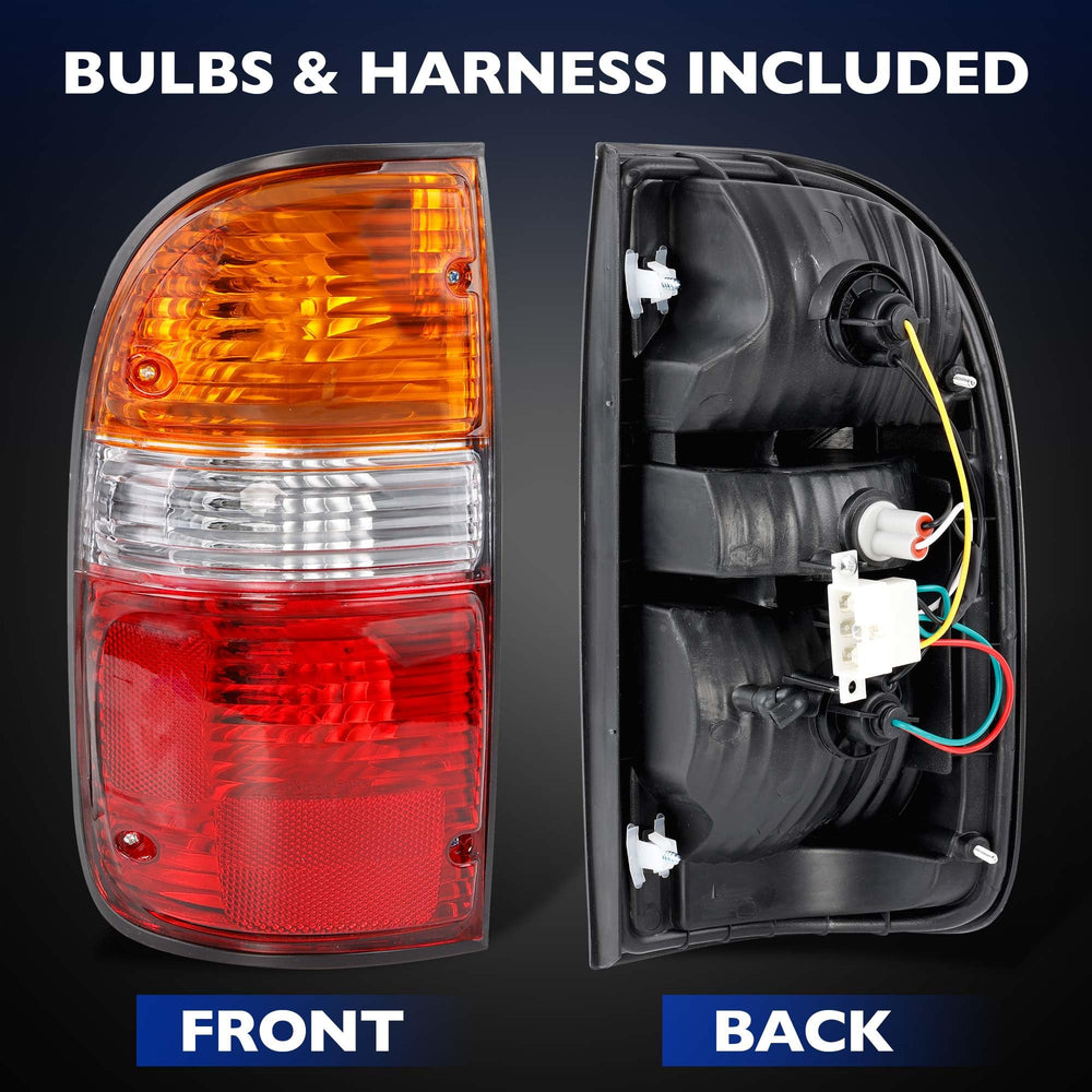 Misakomo tail lights illuminated on Tacoma at night showing enhanced visibility