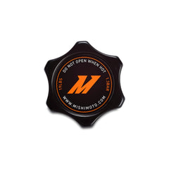 Mishimoto front view showing cap fit and durable finish for confident replacement