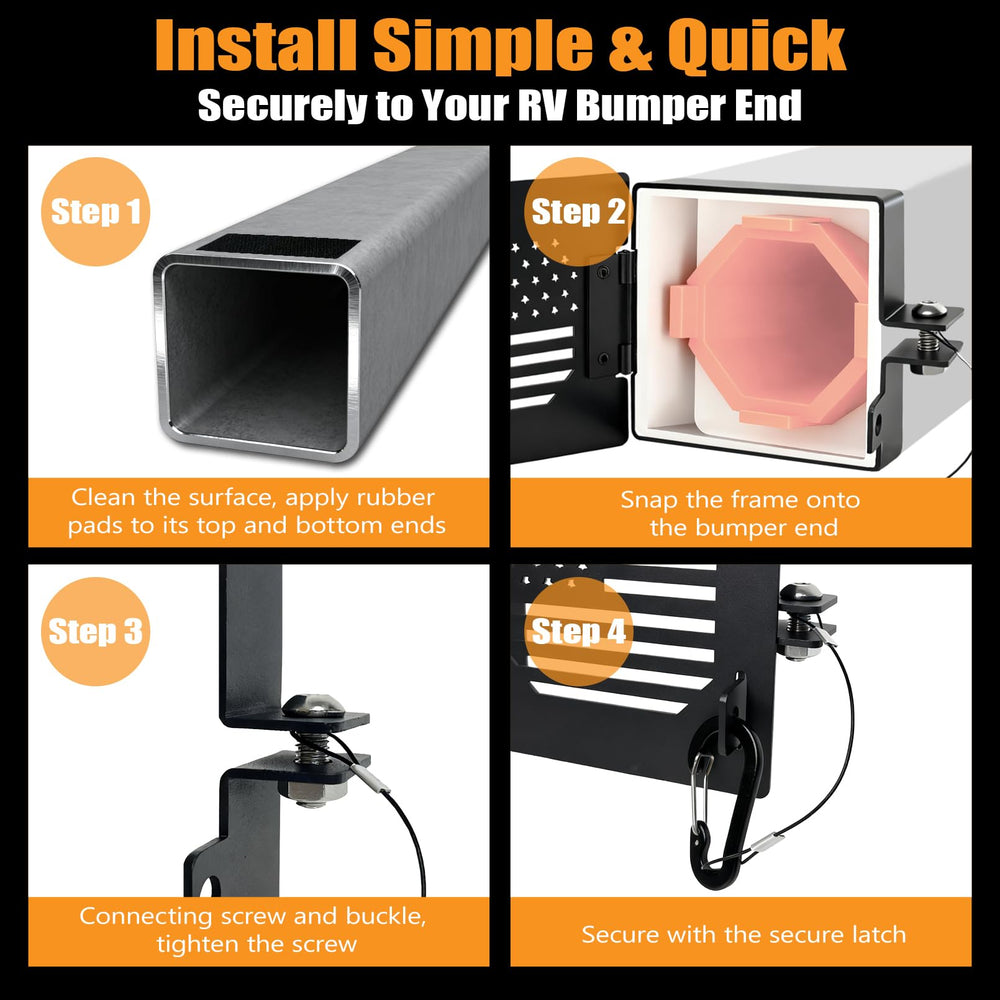 Misoull hardware layout with screws buckles pads showing easy installation