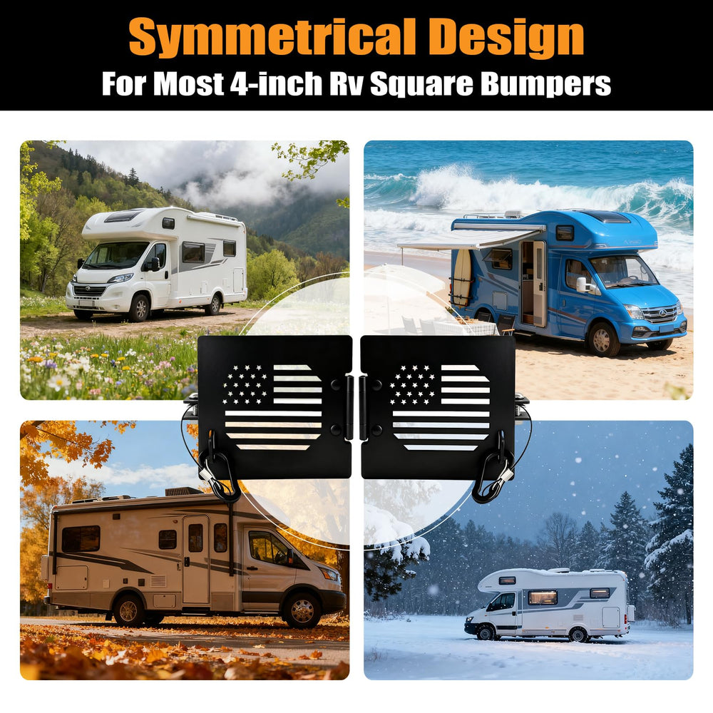Misoull lifestyle campsite shot showing durable protection on travel trailer