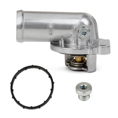 MITZONE front view of aluminum thermostat housing showing fitment and durability