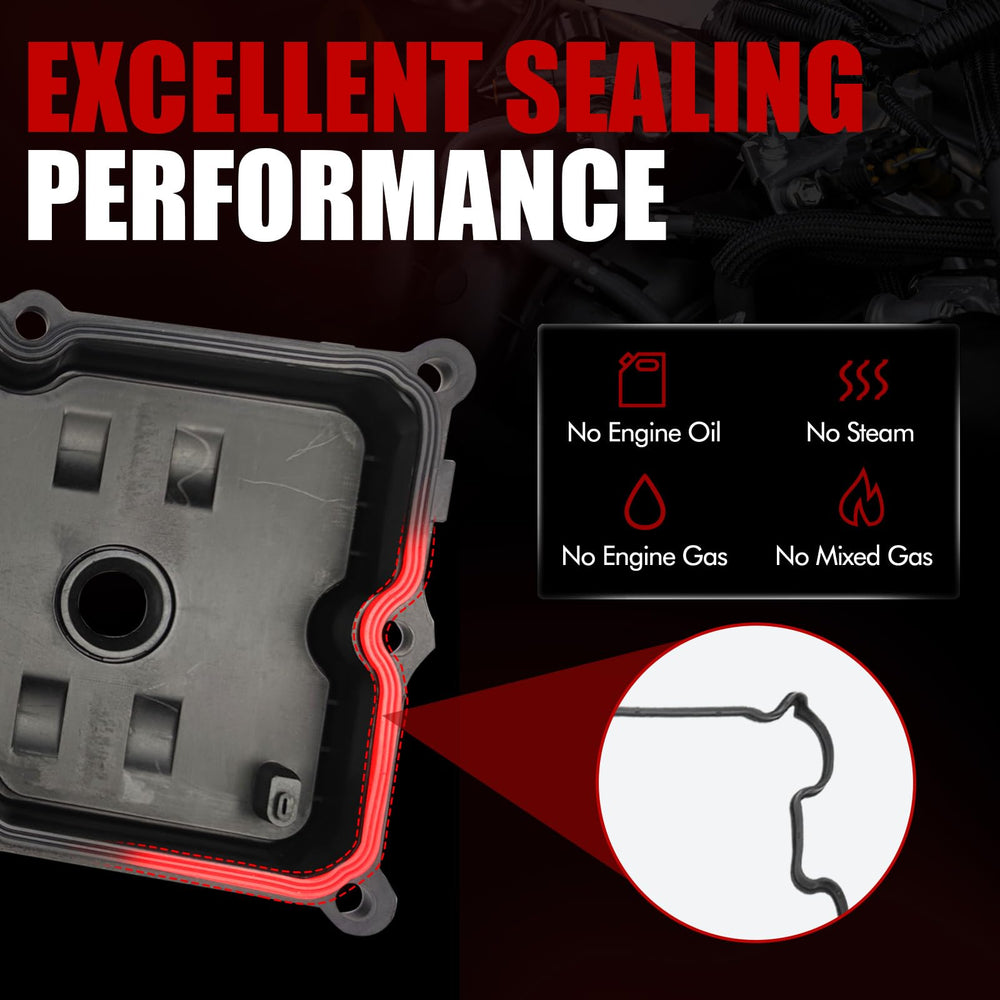 MITZONE valve covers installed on VQ35DE engine demonstrating correct fit