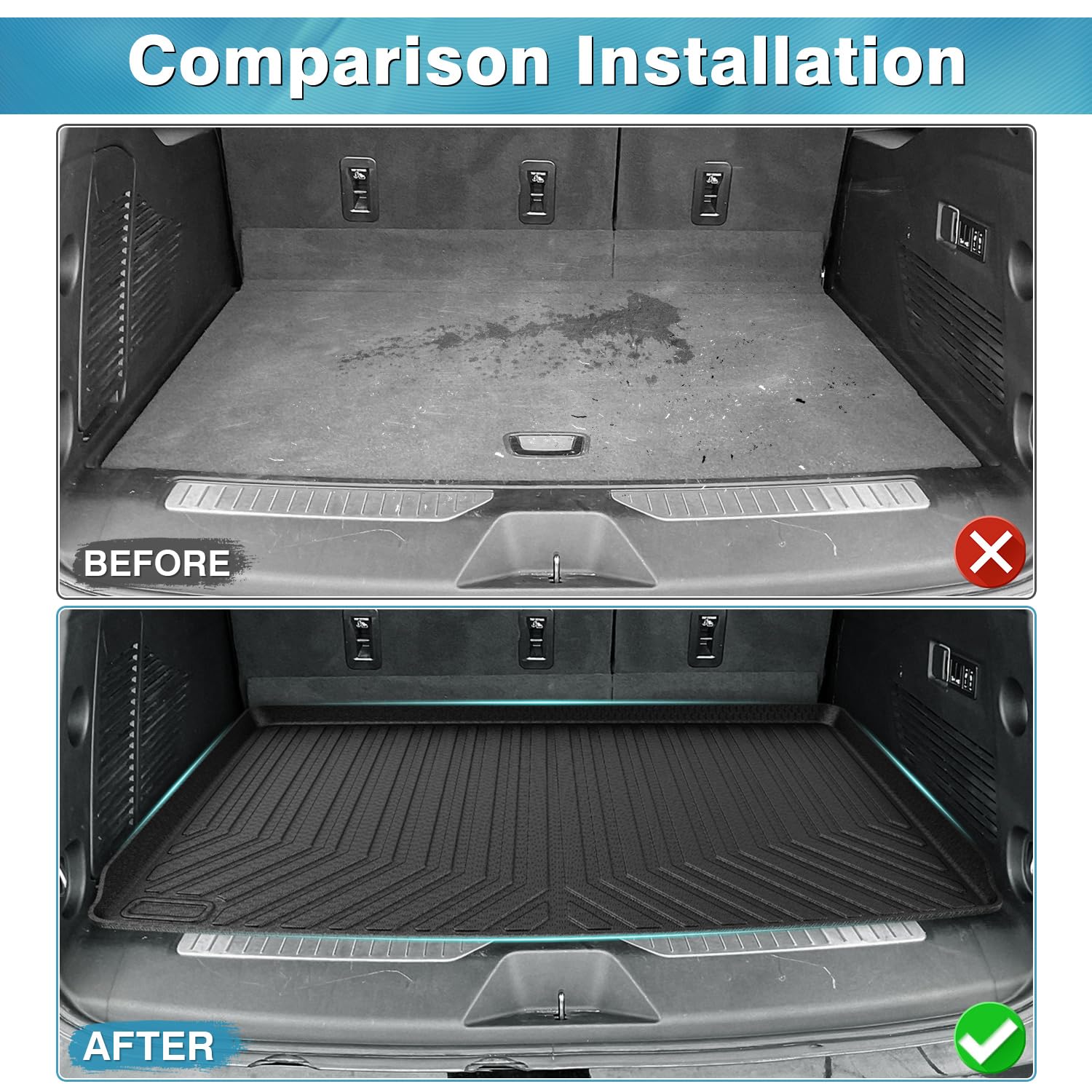 Mixsuper installed behind 3rd row in Suburban demonstrating full coverage