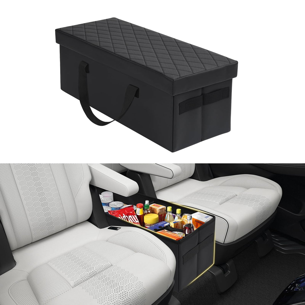 Mixsuper Liner front view showing custom fit in Subaru Ascent, adds tidy storage