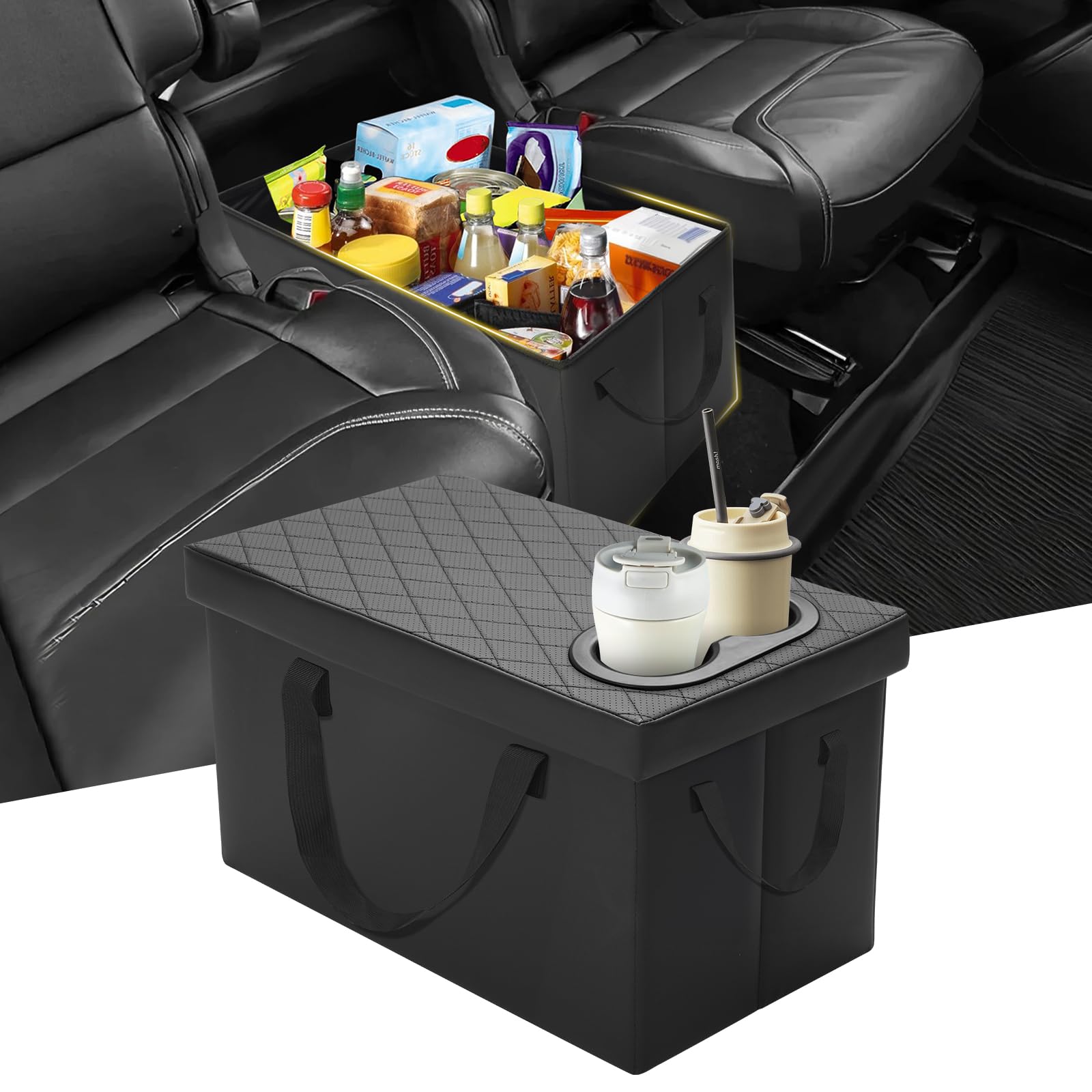 Mixsuper Liner front view showing organizer fitting Ford Explorer and easy access