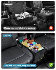 Mixsuper Liner filled with kid toys demonstrating organized travel ease